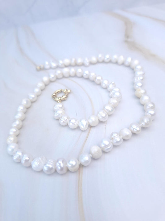 Collier perle eau douce