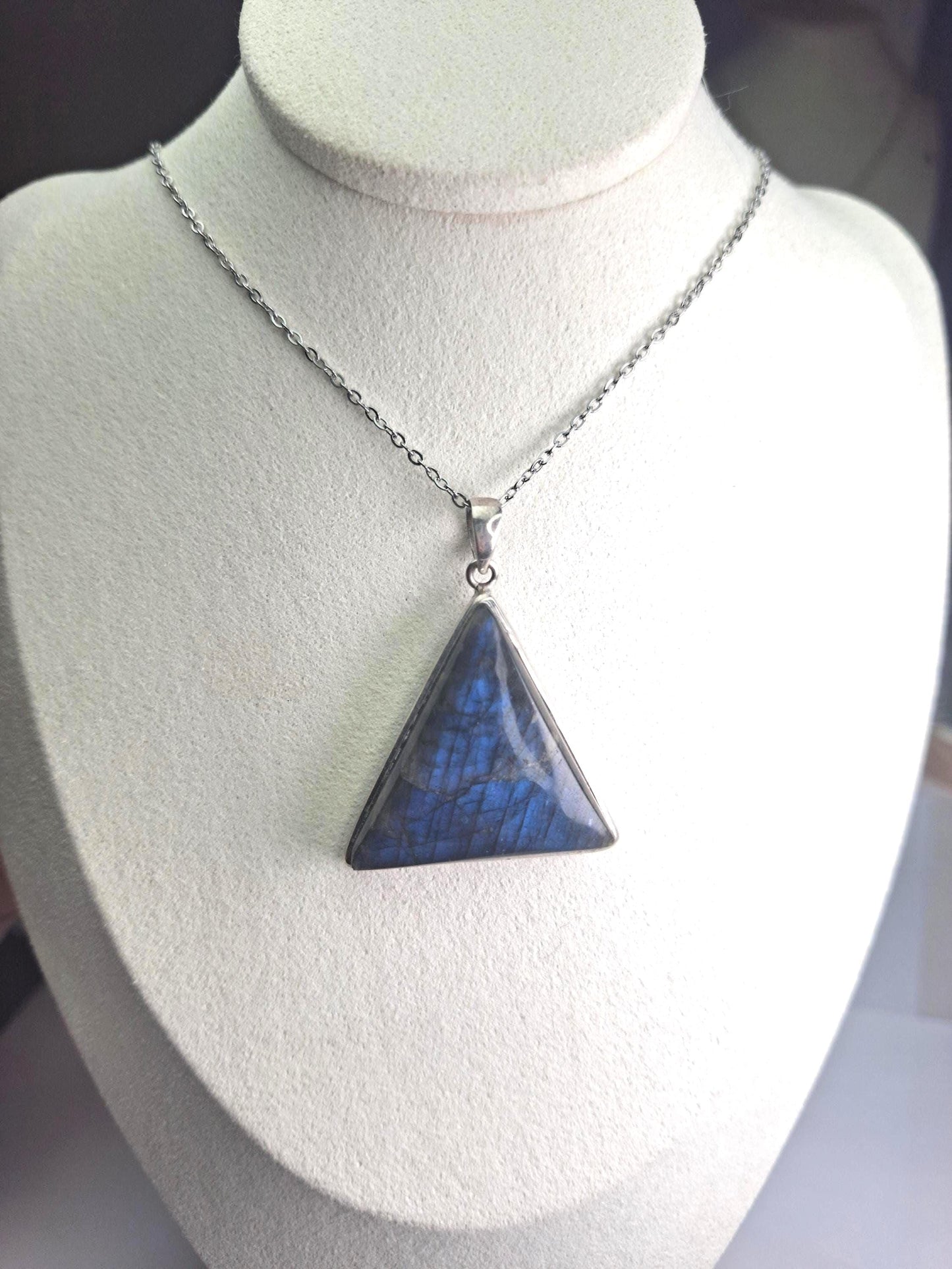 Pendentif Labradorite, argent 925