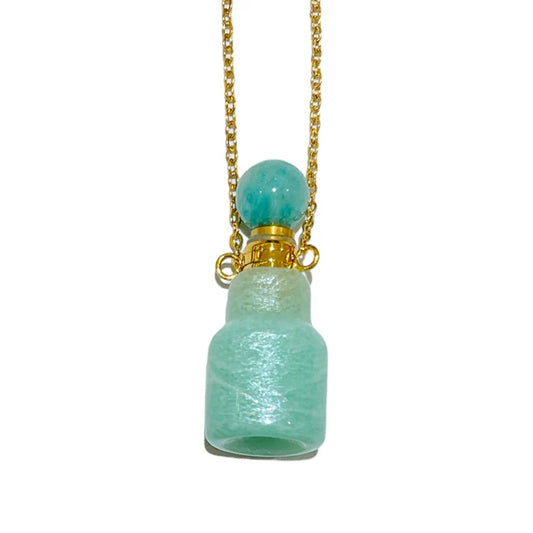 Collier fiole Amazonite