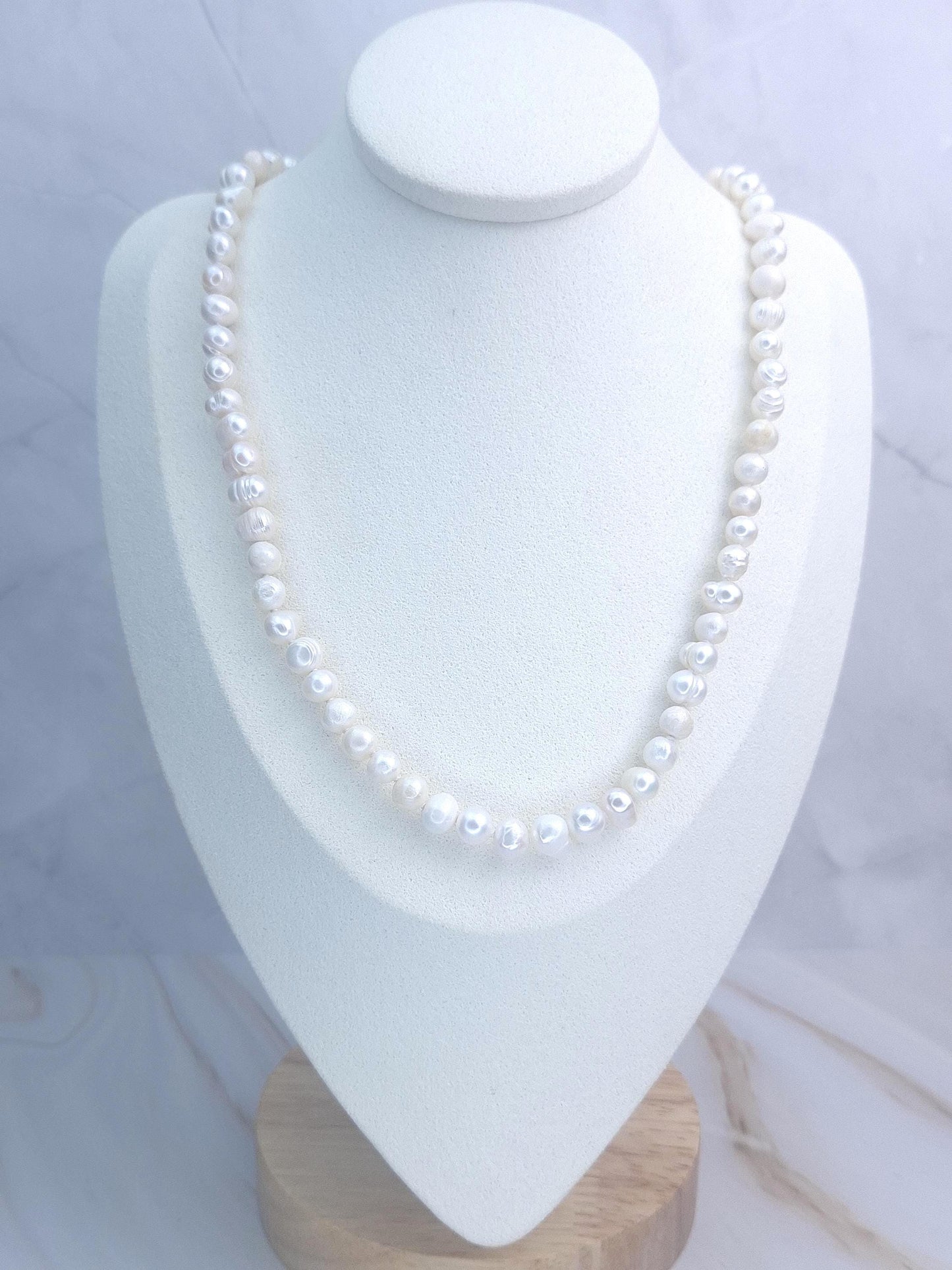 Collier perle eau douce