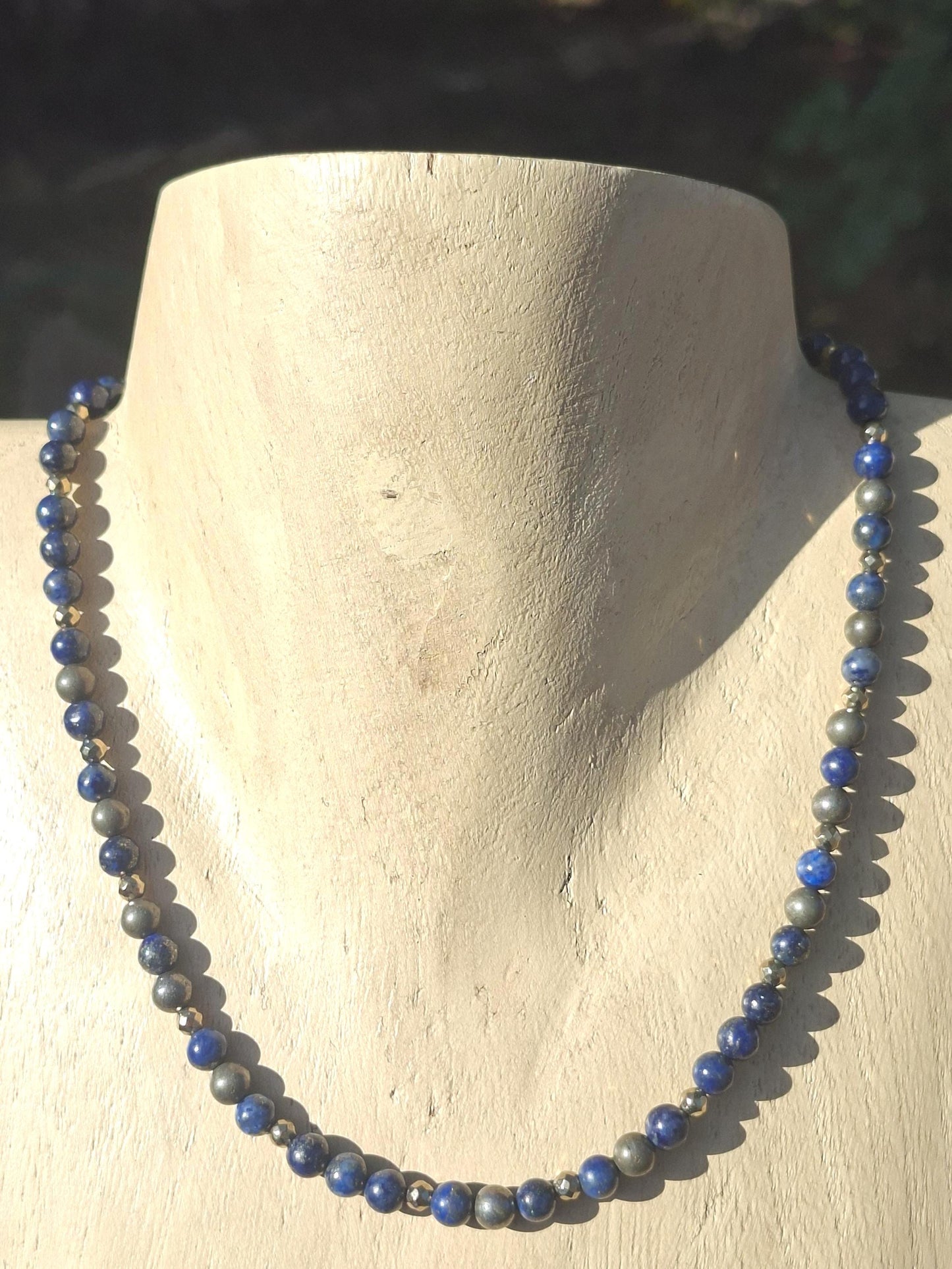 Collier Lapis Lazuli, Pyrite