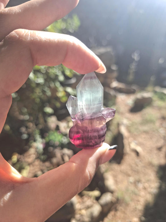 Pointe Fluorite, tour Fluorite, fluorite arc en ciel