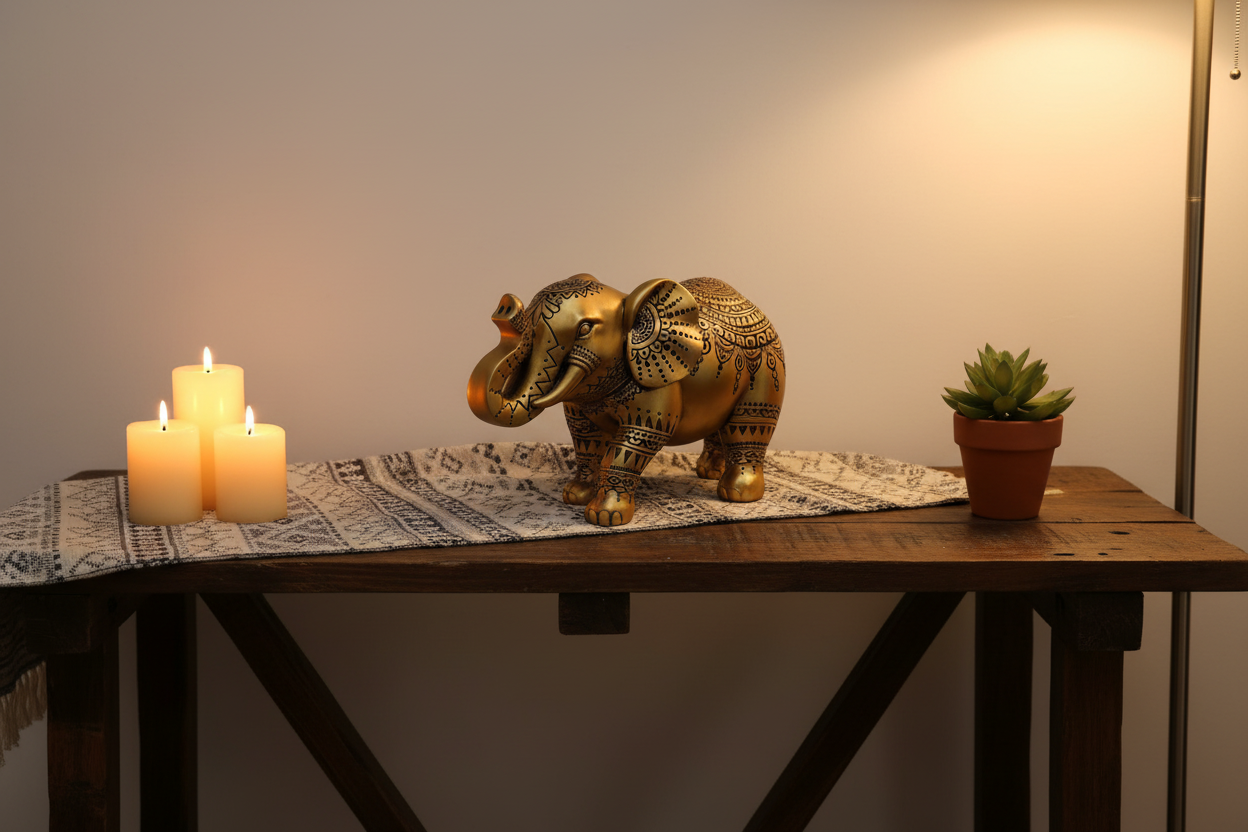 Statue d'éléphant, sculpture, éléphant porte bonheur
