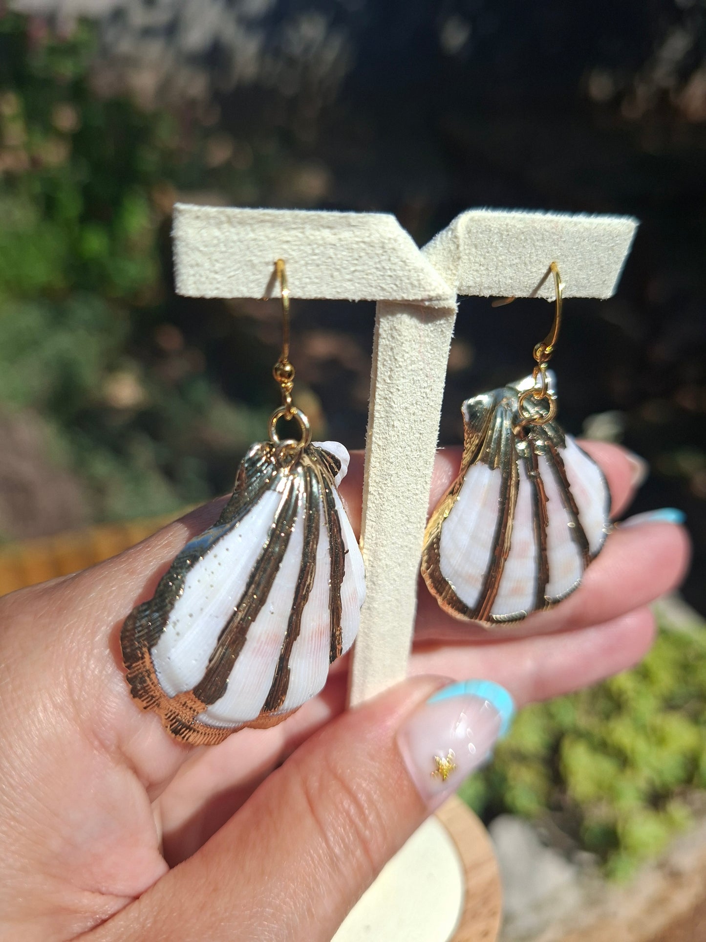 Boucles d'oreilles Coquillages, acier inox