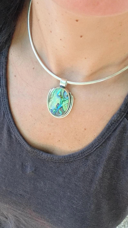 Pendentif Abalone, argent 925