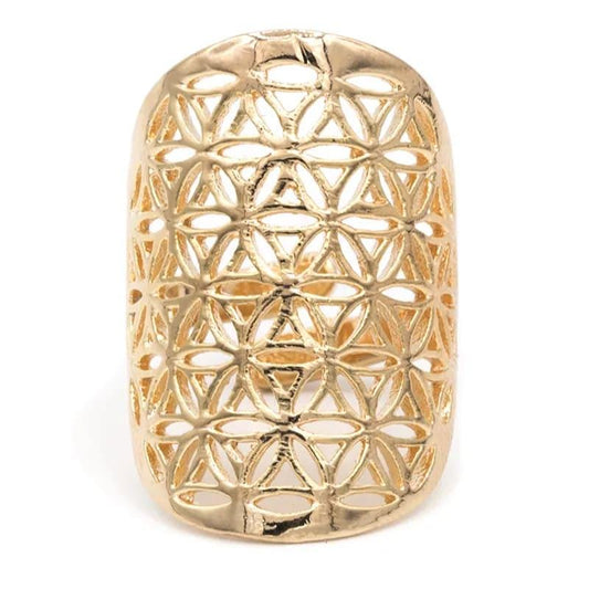 Bague Fleur de vie, laiton