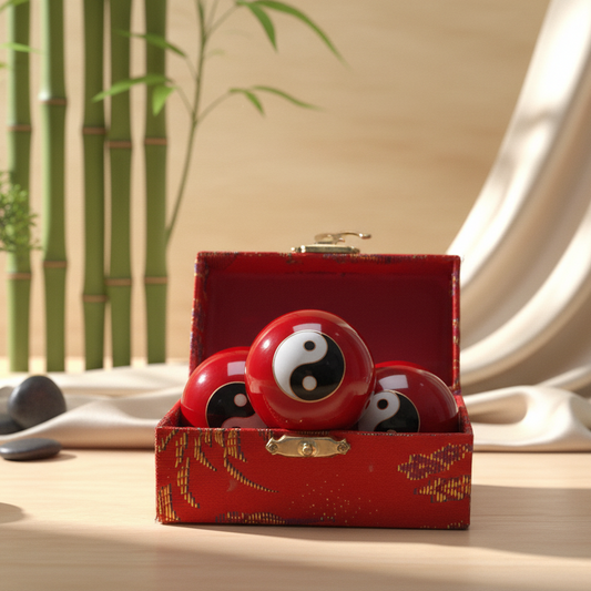 Boules de Qi Gong, Ying Yang, médecine traditionnelle, balles anti stress