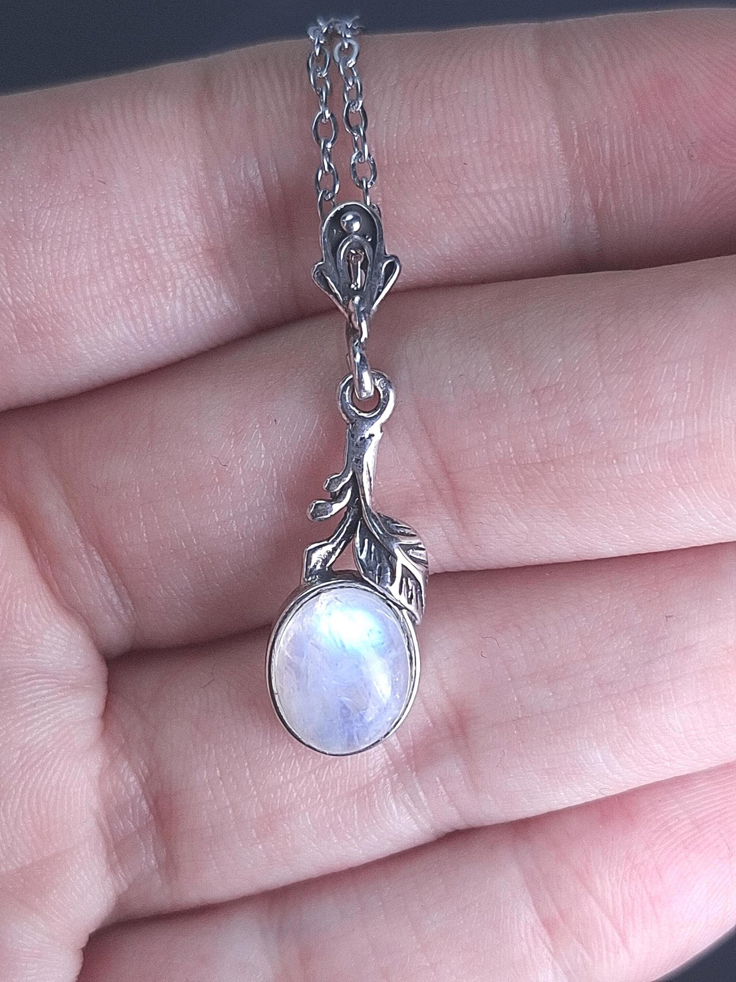 Pendentif Pierre de lune, argent 925