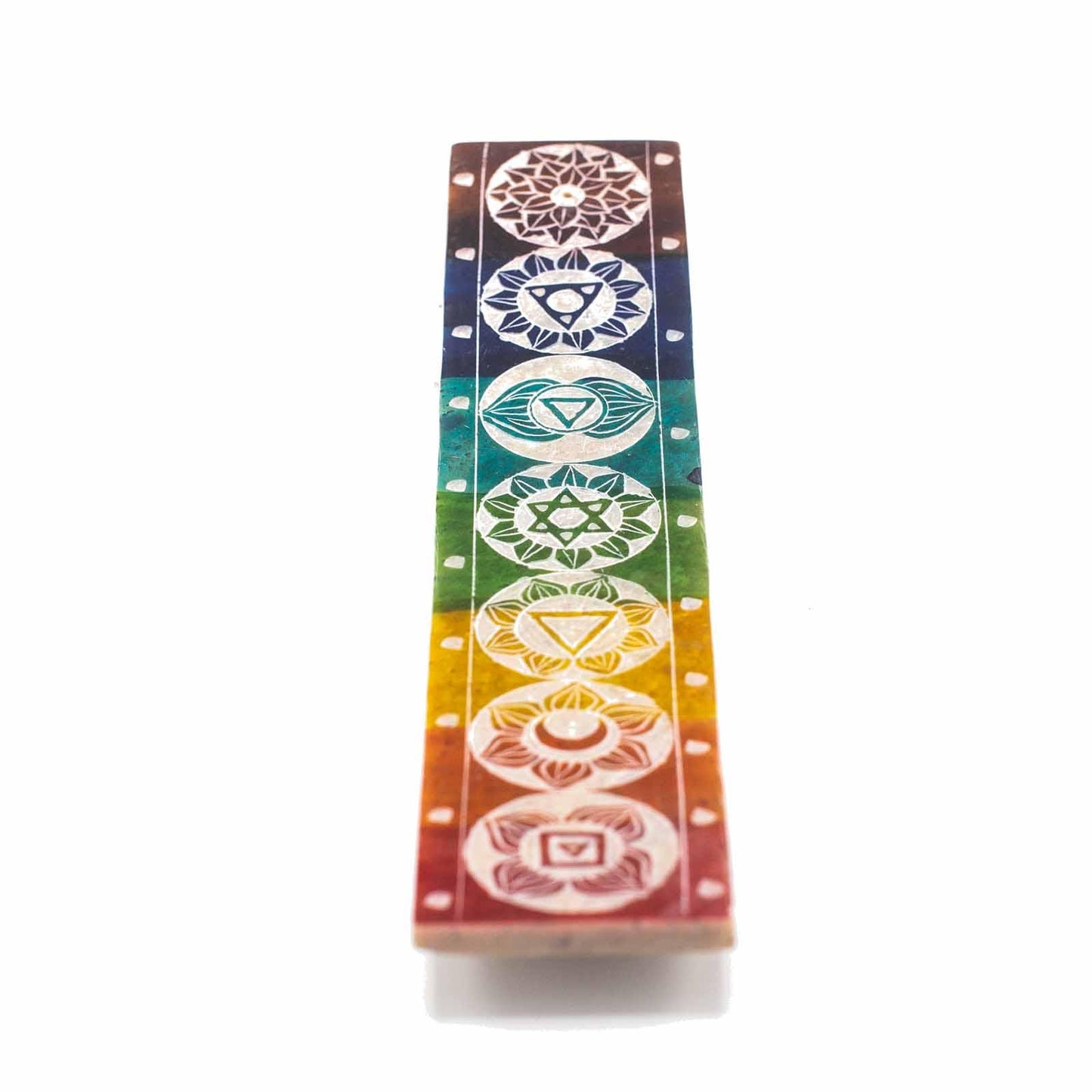 Porte encens chakras, brûle encens, Stéatite naturelle