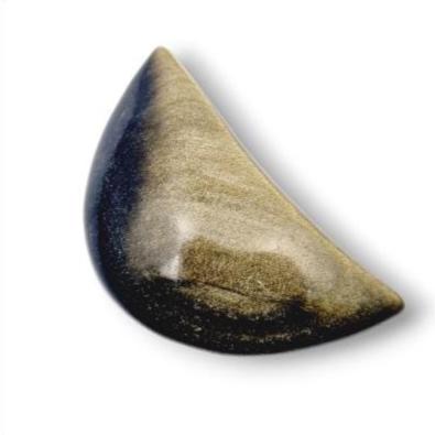 Etoile Obsidienne dorée, lune Obsidienne dorée, coeur Obsidienne dorée