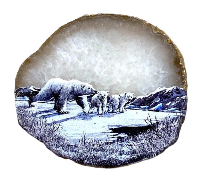 Plaque Agate Botswana, plaque Agate naturelle