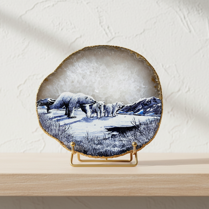 Plaque Agate Botswana, plaque Agate naturelle