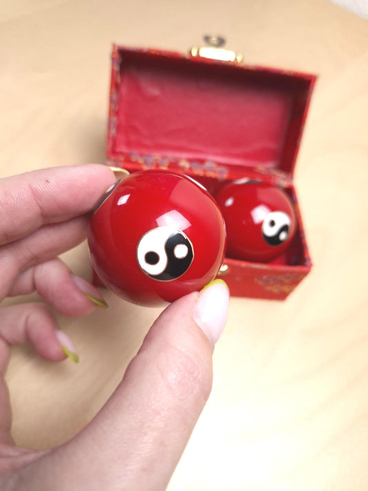 Boules de Qi Gong, Ying Yang, médecine traditionnelle, balles anti stress