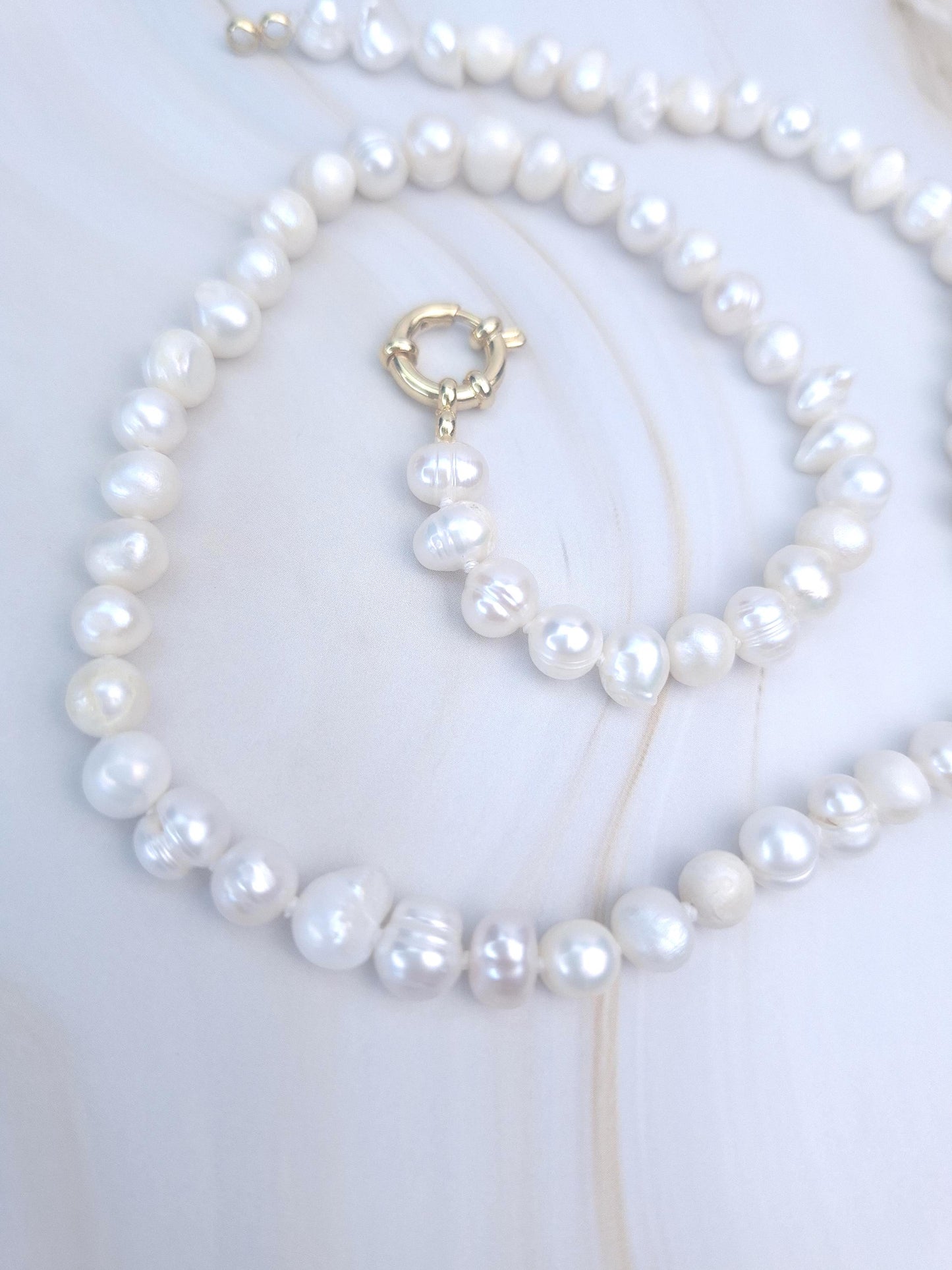 Collier perle eau douce