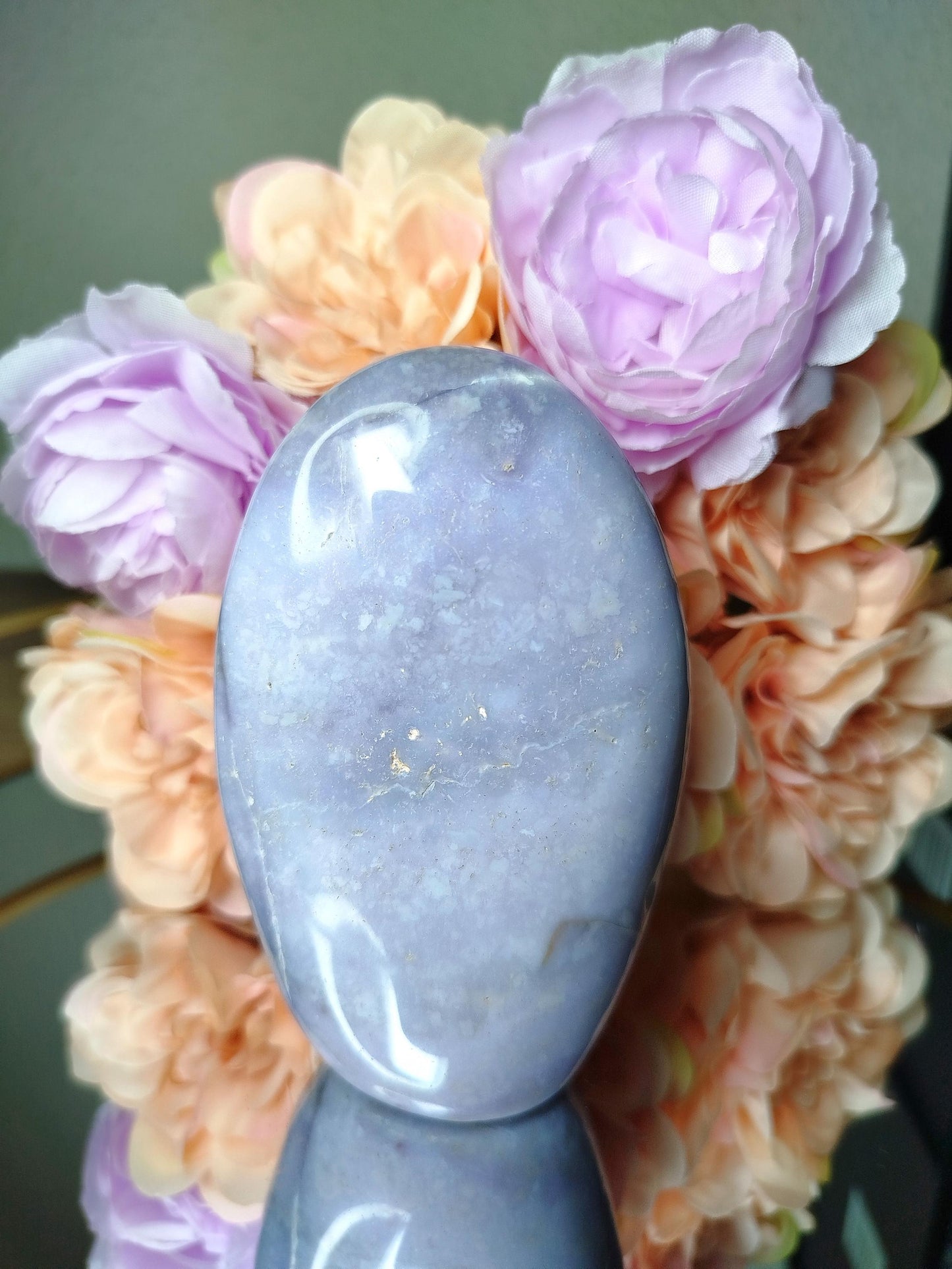Pierre Agate violette de Madagascar, Agate violette, forme libre