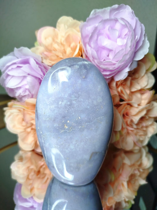 Pierre Agate violette de Madagascar, Agate violette, forme libre