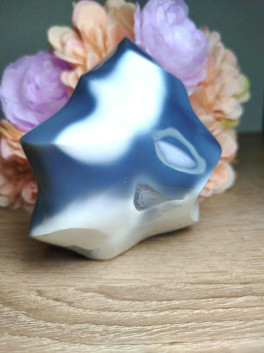Pierre Agate Orque, Flamme Agate Orque, forme libre