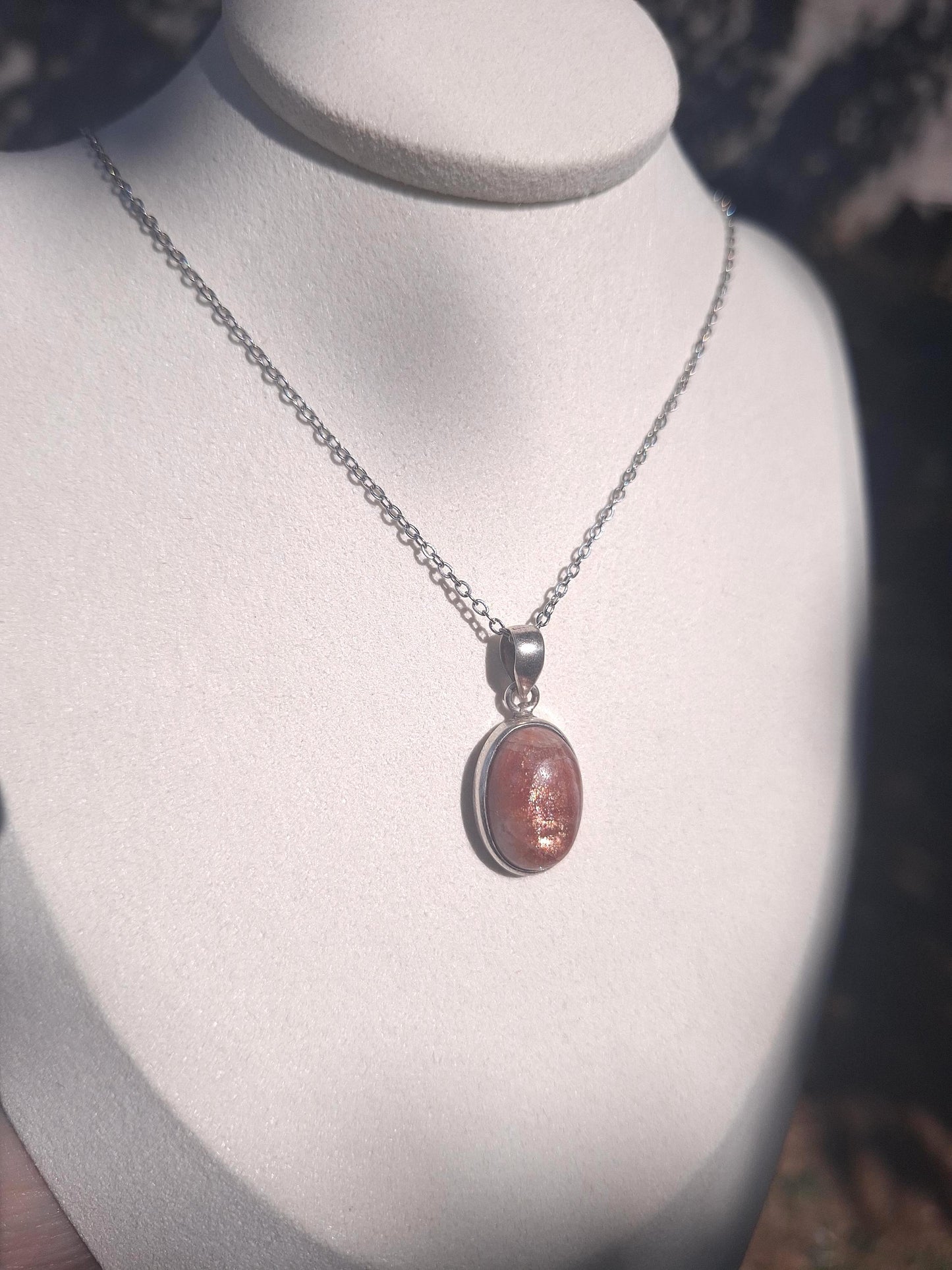 Pendentif Pierre de soleil, argent 925