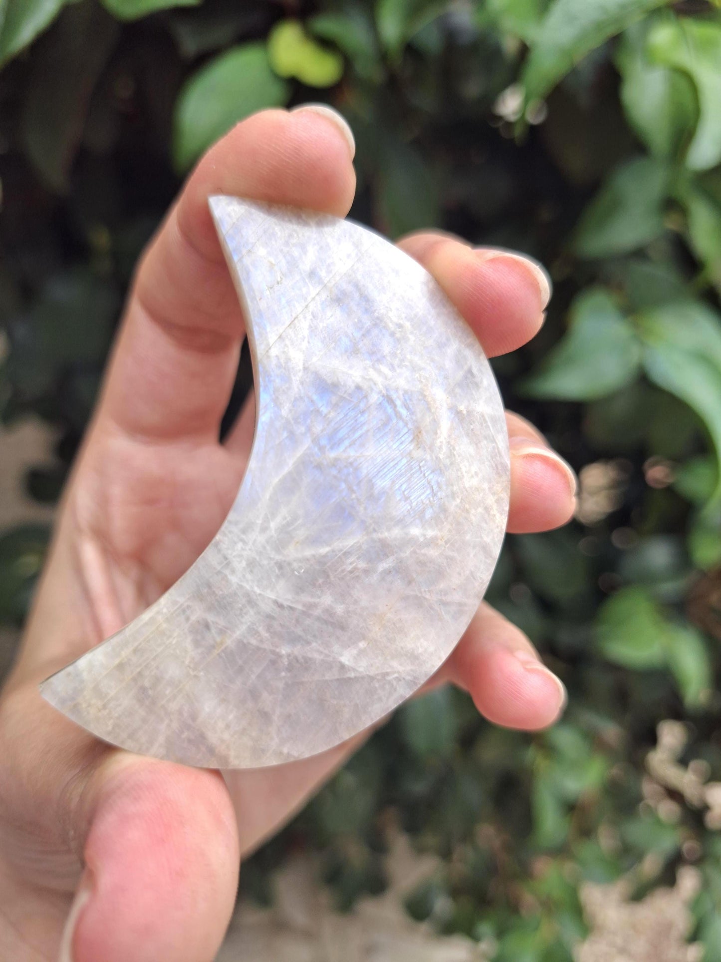 Lune Pierre de lune, lune en pierre, croissant de lune, lune en cristal
