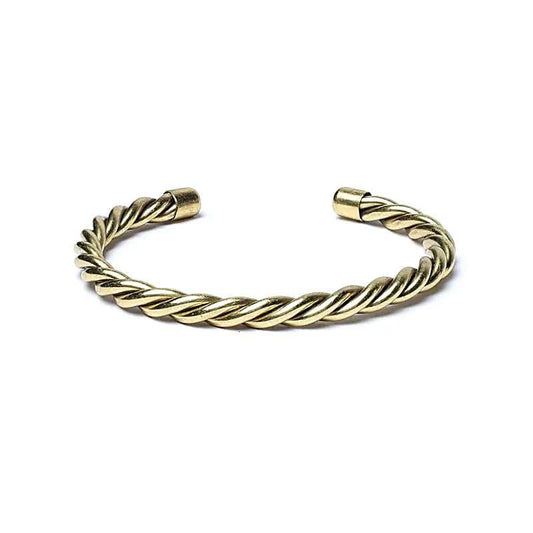 Bracelet jonc doré, bracelet laiton
