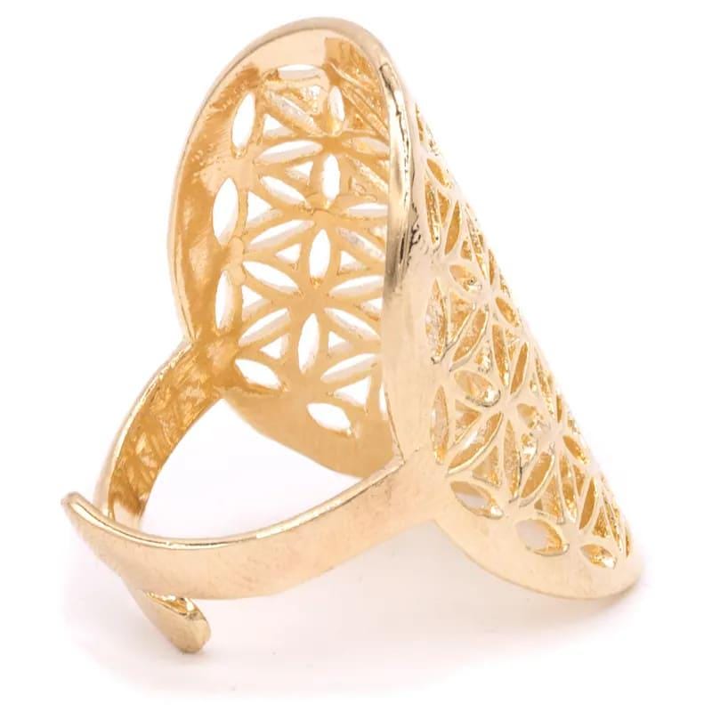 Bague Fleur de vie, laiton
