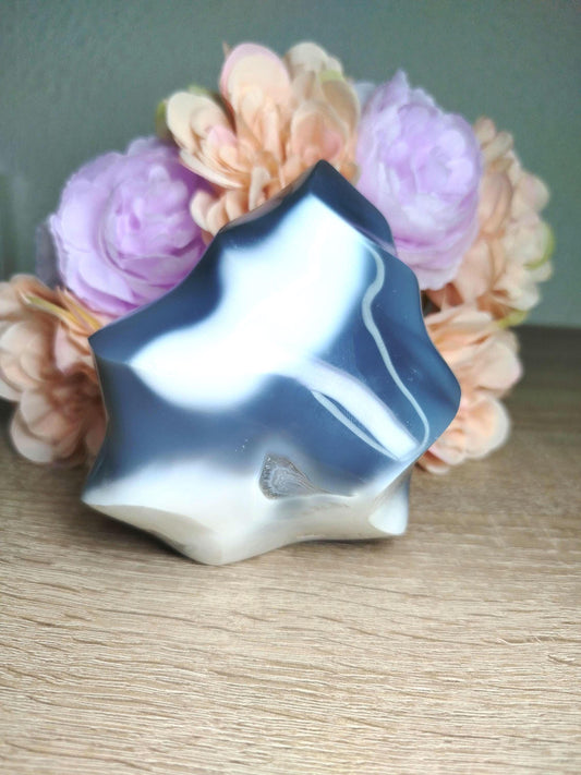 Pierre Agate Orque, Flamme Agate Orque, forme libre