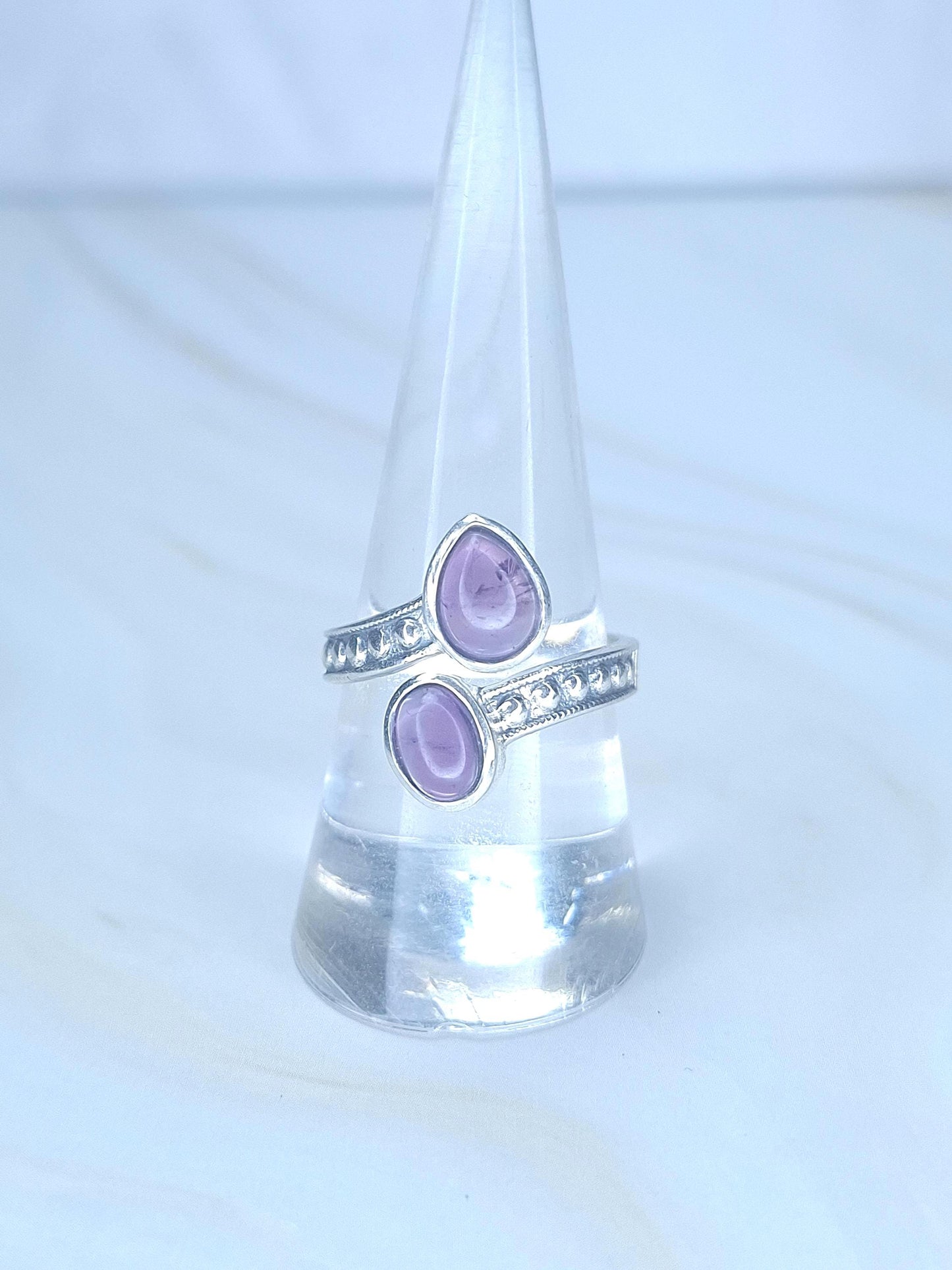 Bague Améthyste naturelle, argent 925