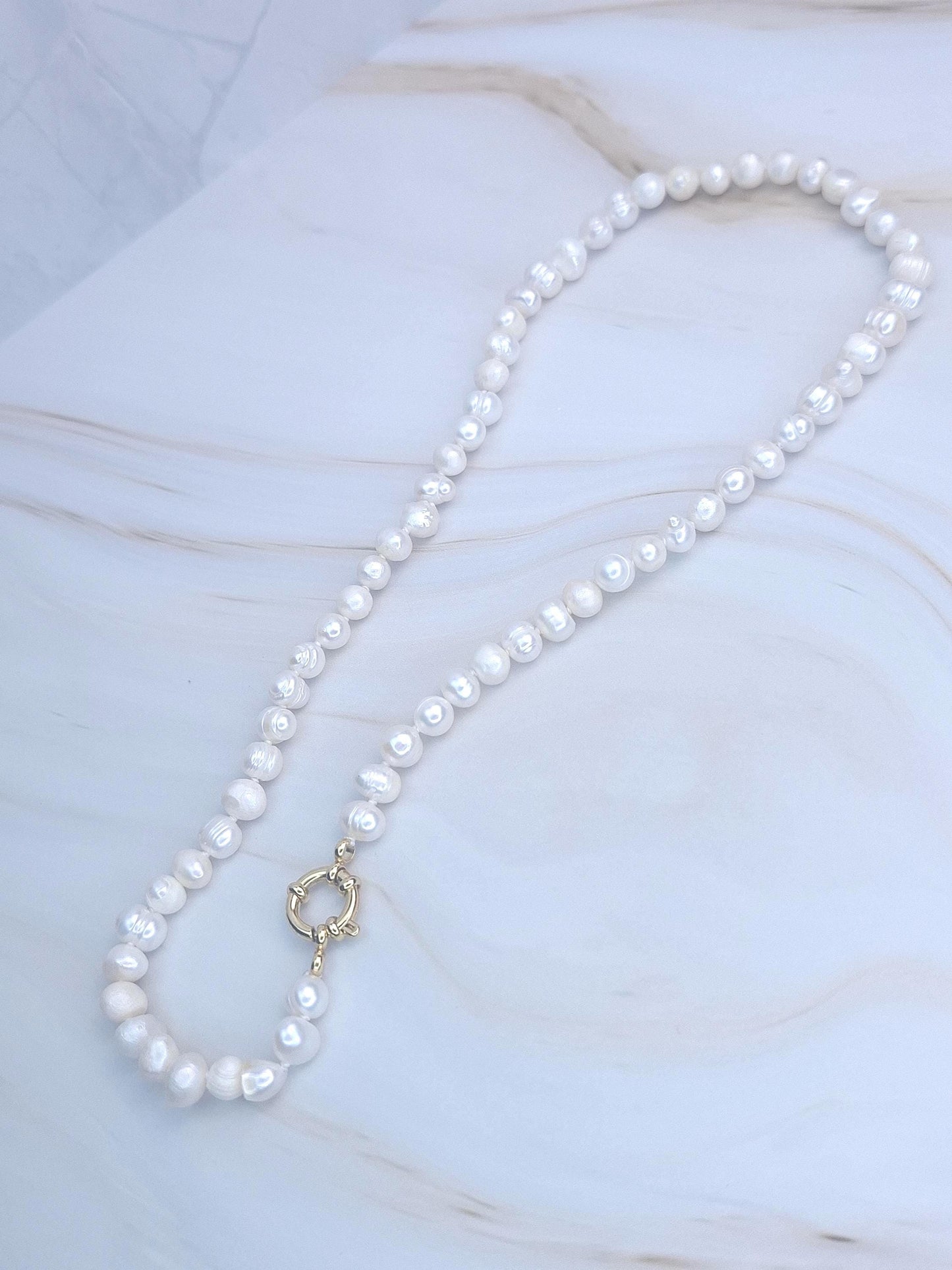 Collier perle eau douce