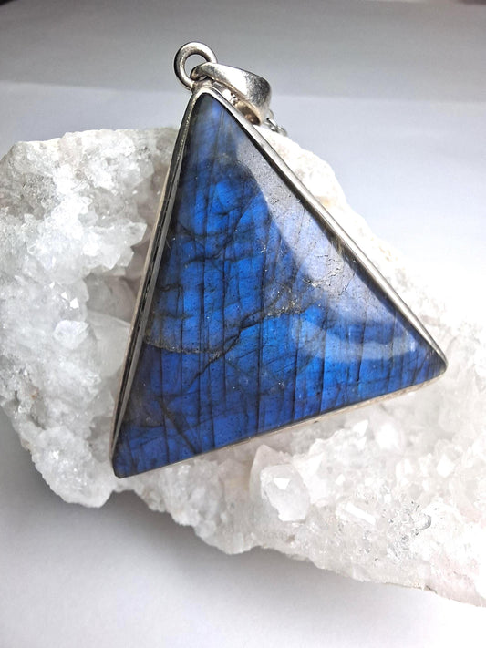 Pendentif Labradorite, argent 925