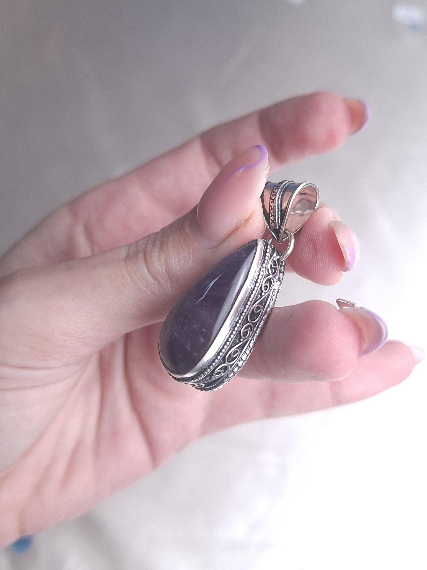 Pendentif Améthyste, argent 925