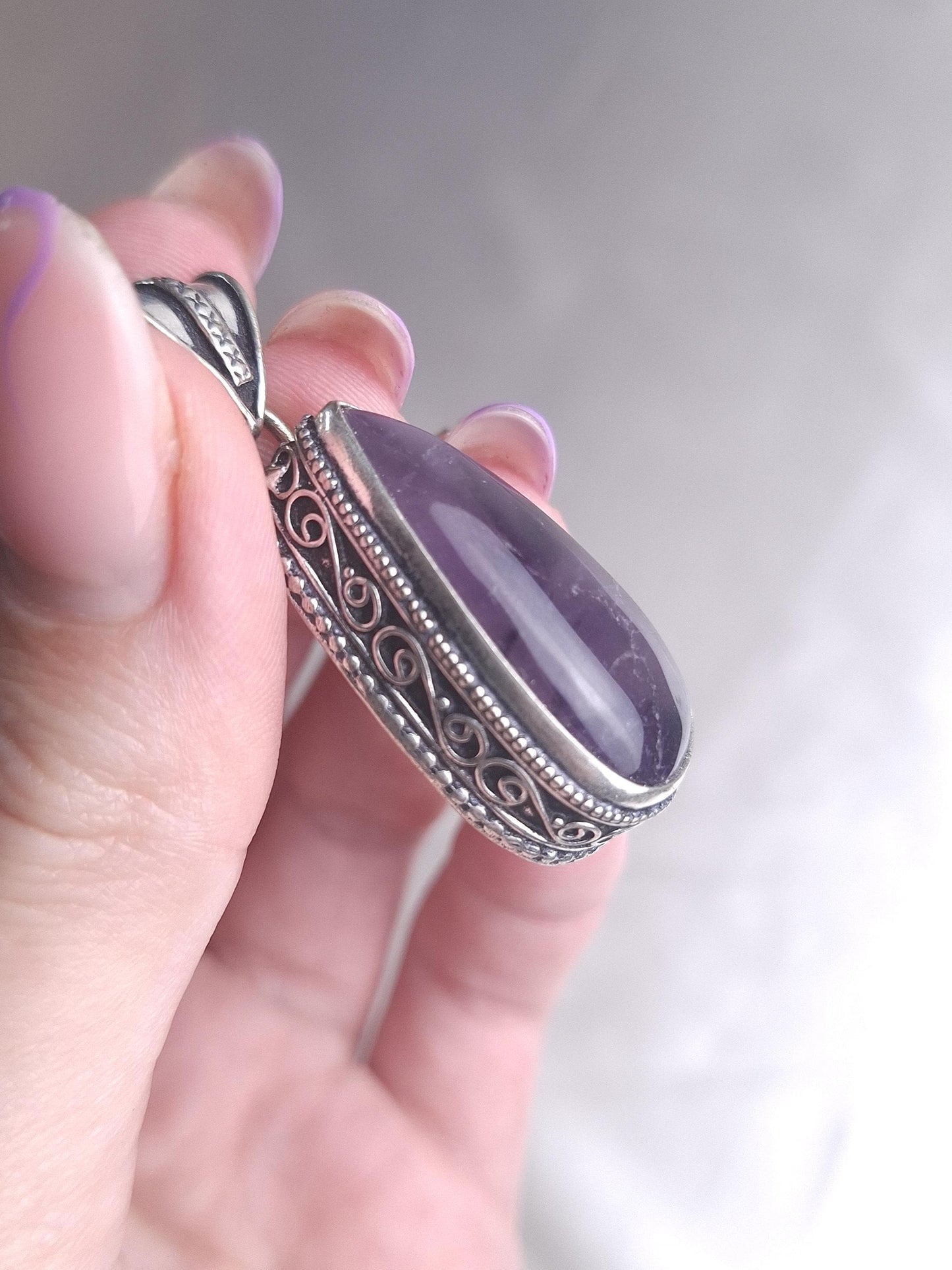 Pendentif Améthyste, argent 925