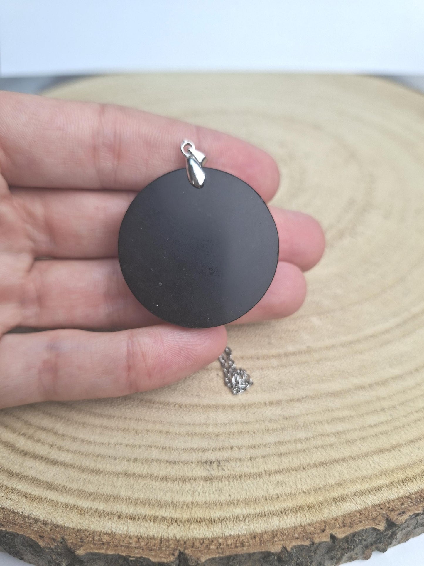 Pendentif Obsidienne noire, Ganesh