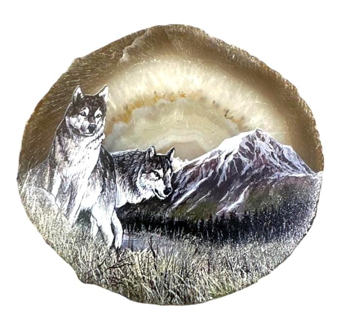 Plaque Agate Botswana, plaque Agathe naturelle