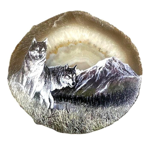 Plaque Agate Botswana, plaque Agathe naturelle