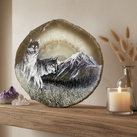 Plaque Agate Botswana, plaque Agathe naturelle