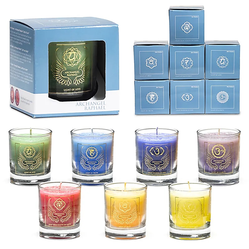 Bougies Archanges et Chakras