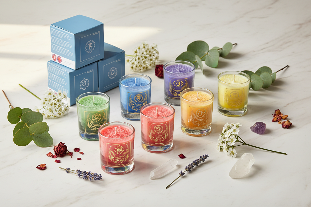 Bougies Archanges et Chakras