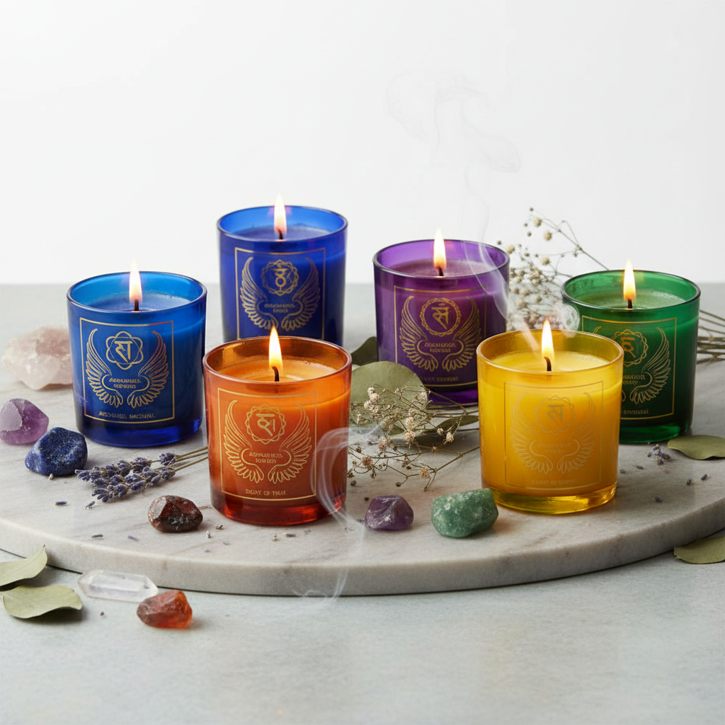 Bougies Archanges et Chakras