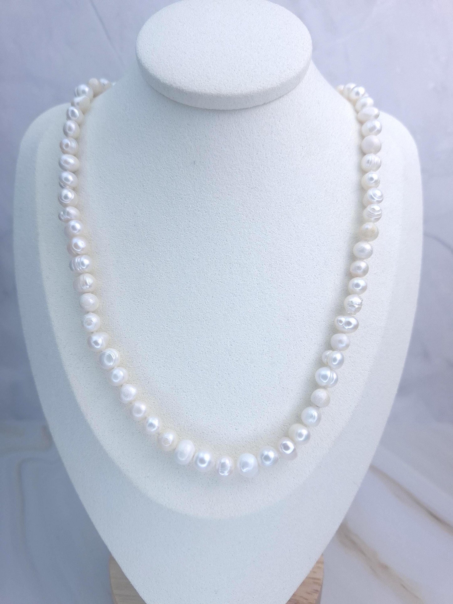 Collier perle eau douce
