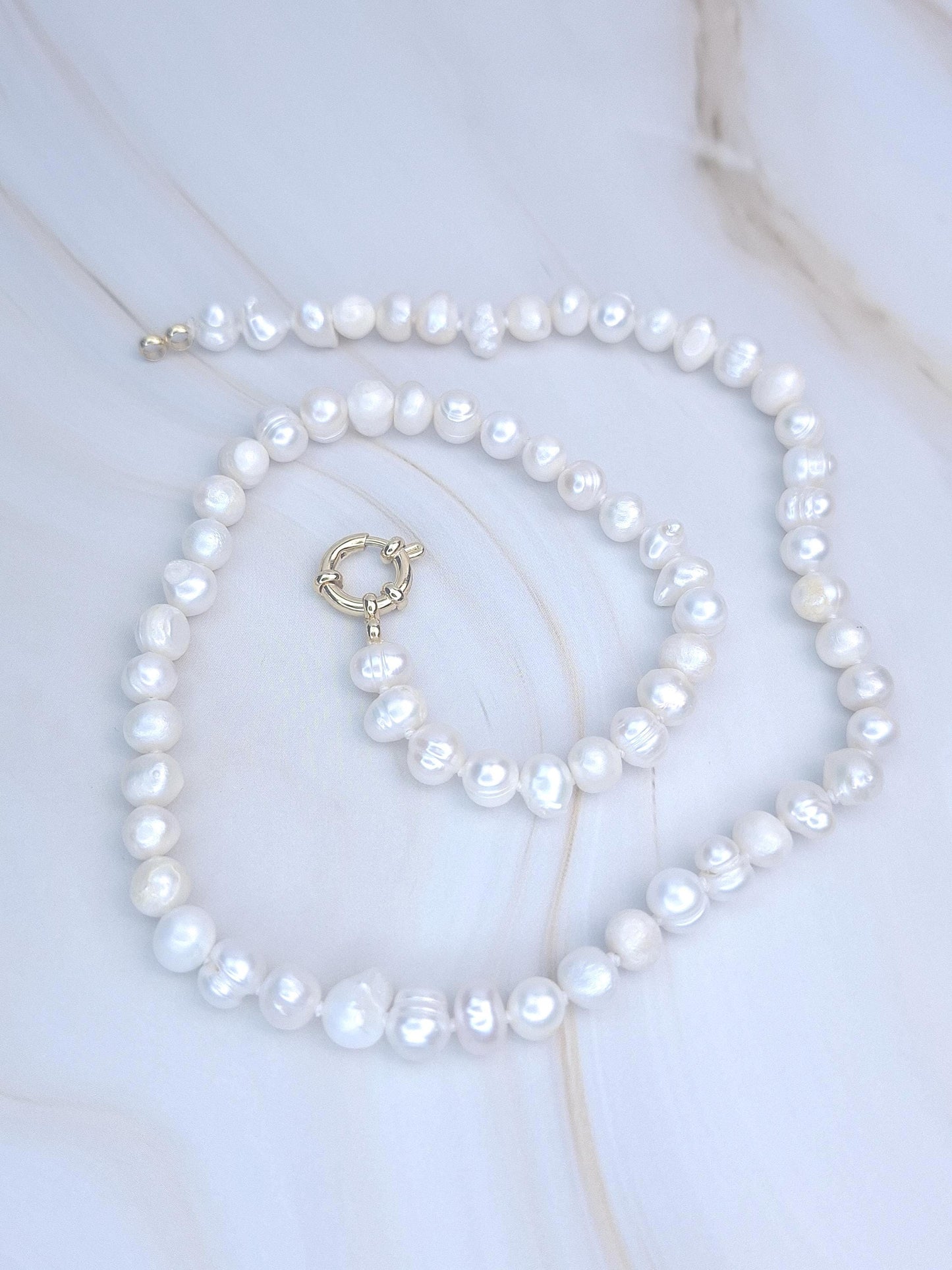 Collier perle eau douce