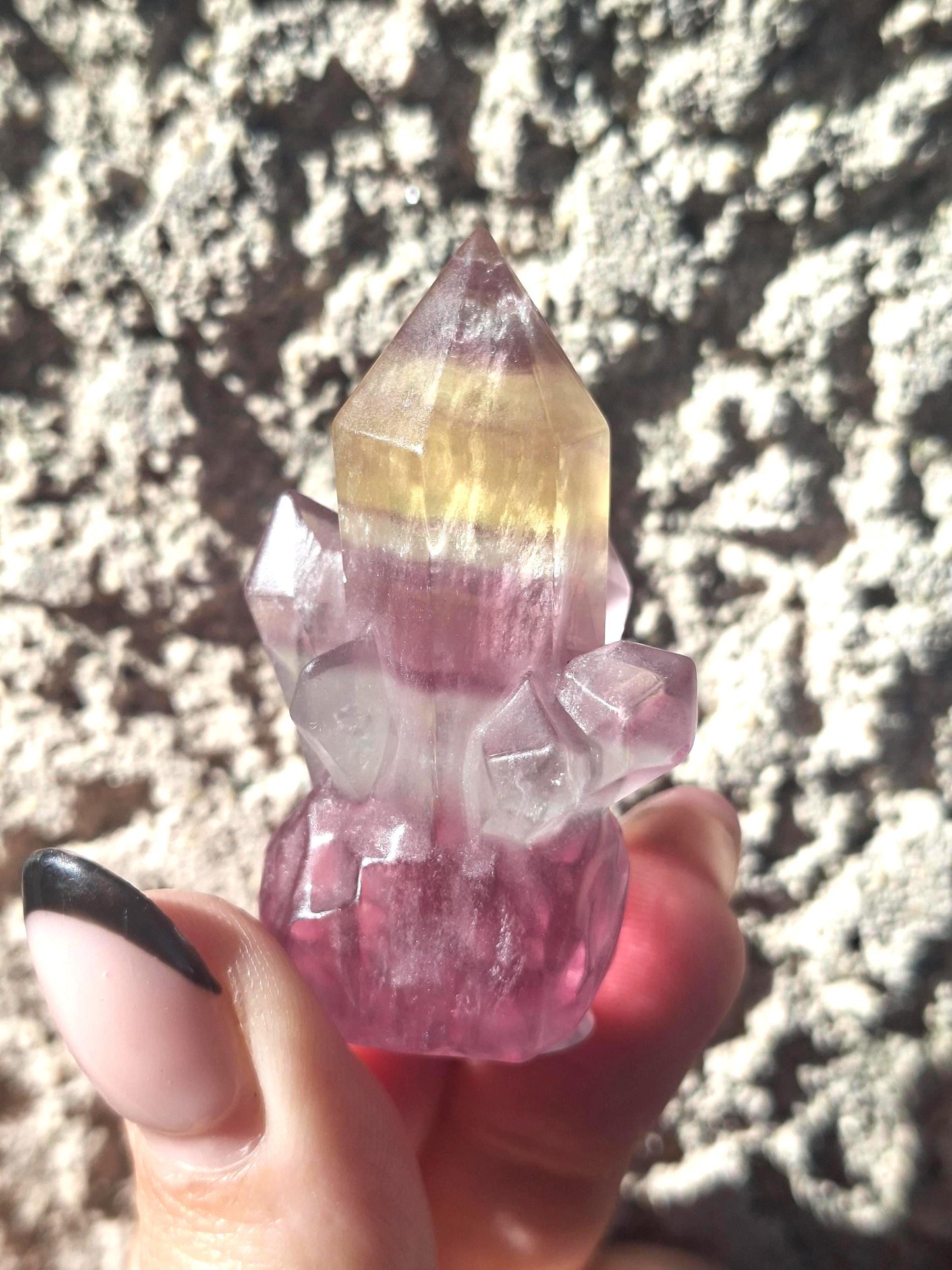Pointe Fluorite, tour Fluorite, fluorite arc en ciel