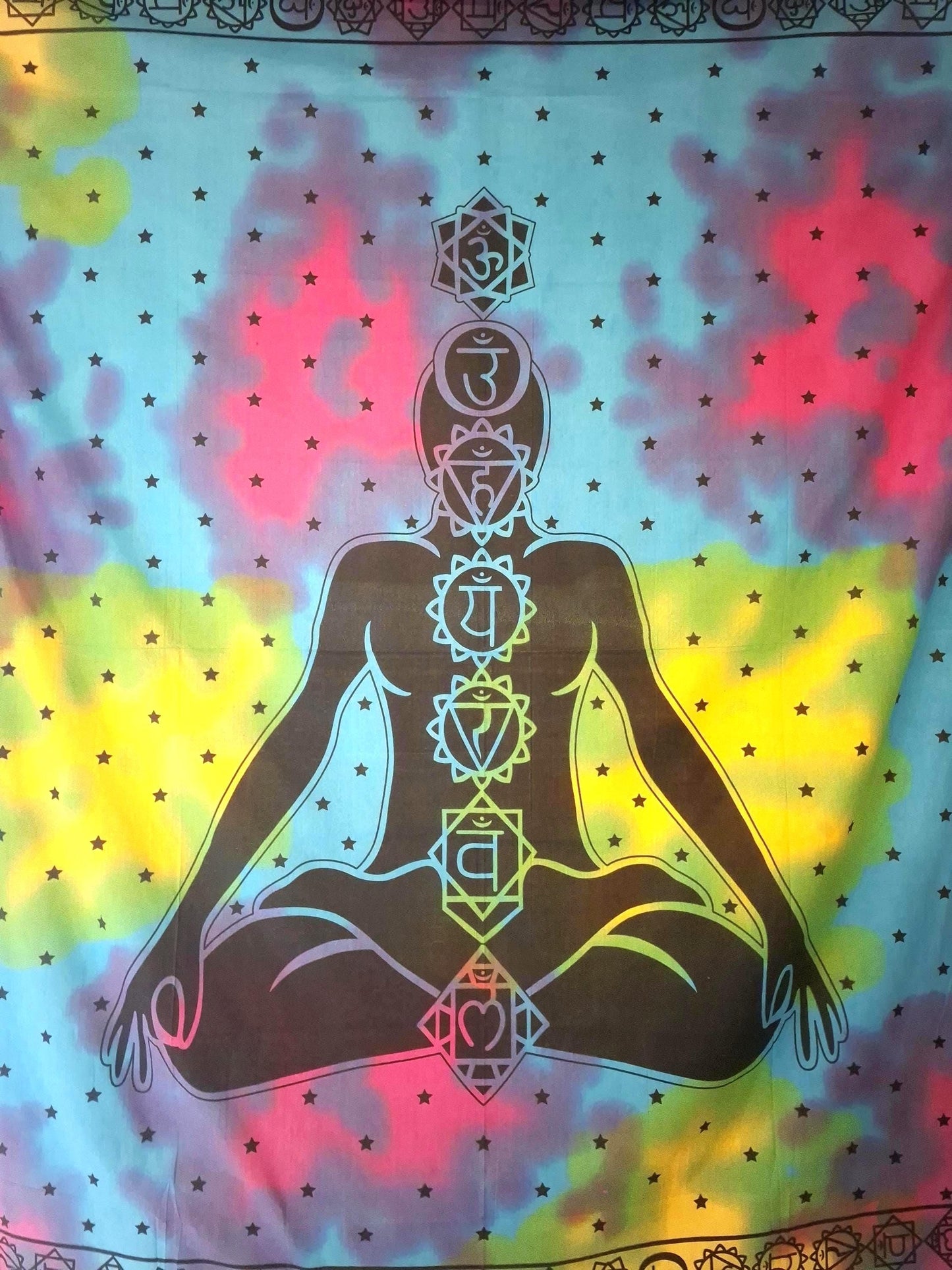 Tenture murale, tapisserie murale, tapisserie 7 chakras