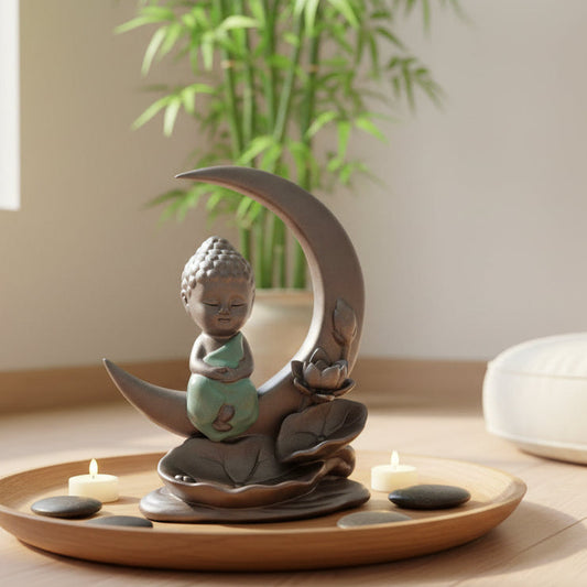 Porte-encens bouddha, brûle encens, porte encens céramique