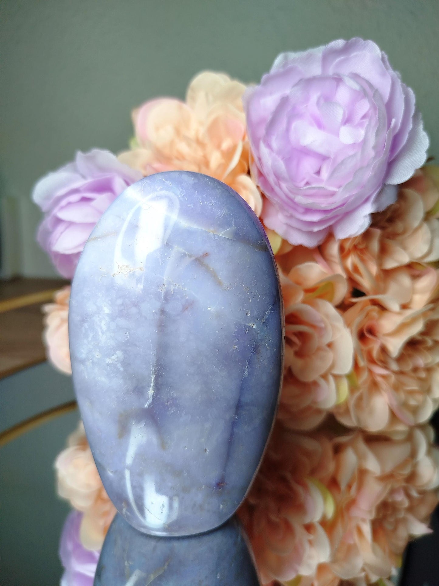 Pierre Agate violette de Madagascar, Agate violette, forme libre