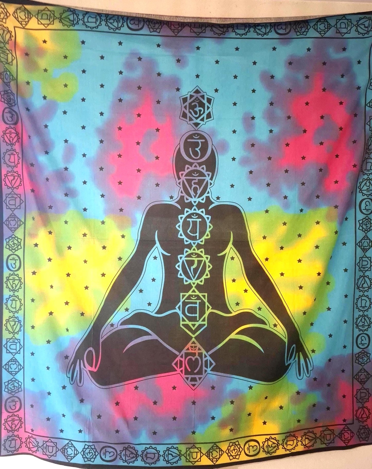 Tenture murale, tapisserie murale, tapisserie 7 chakras