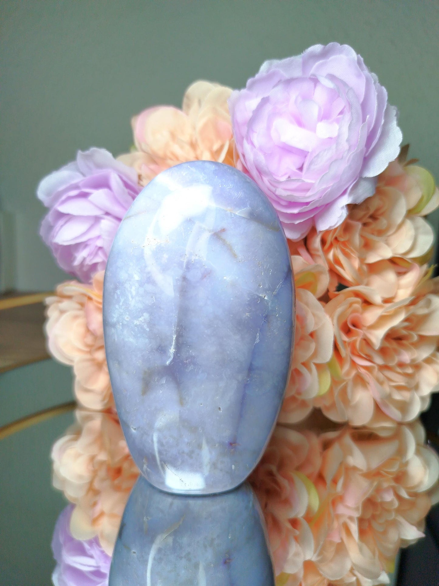 Pierre Agate violette de Madagascar, Agate violette, forme libre