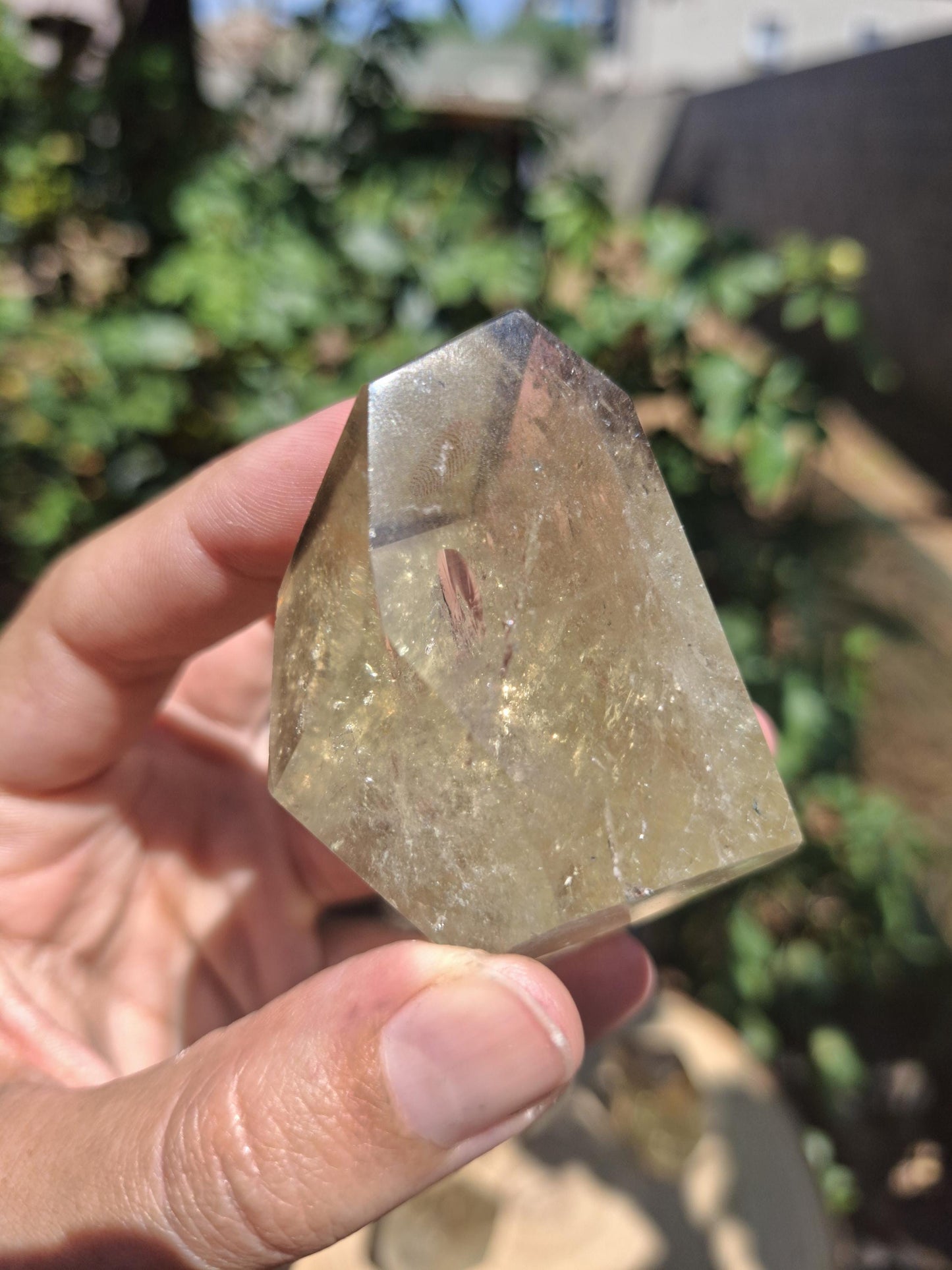 Citrine naturelle, pointe polie, Citrine qualité A