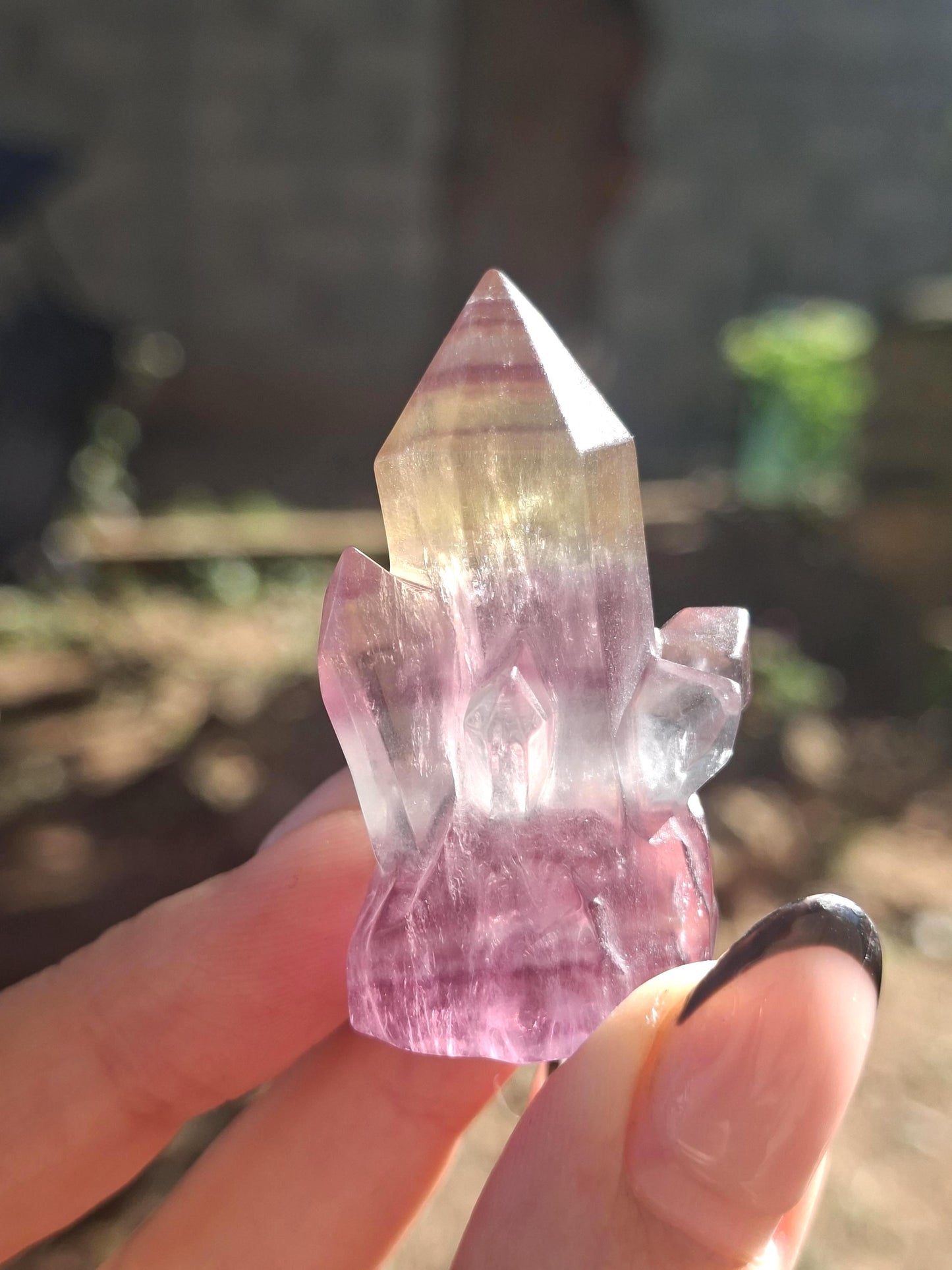 Pointe Fluorite, tour Fluorite, fluorite arc en ciel