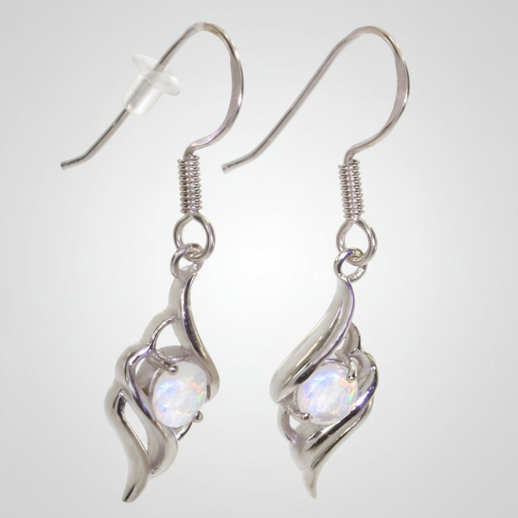Boucles d'oreilles Pierre de lune, argent 925