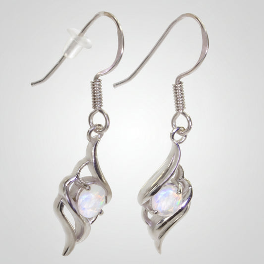 Boucles d'oreilles Pierre de lune, argent 925